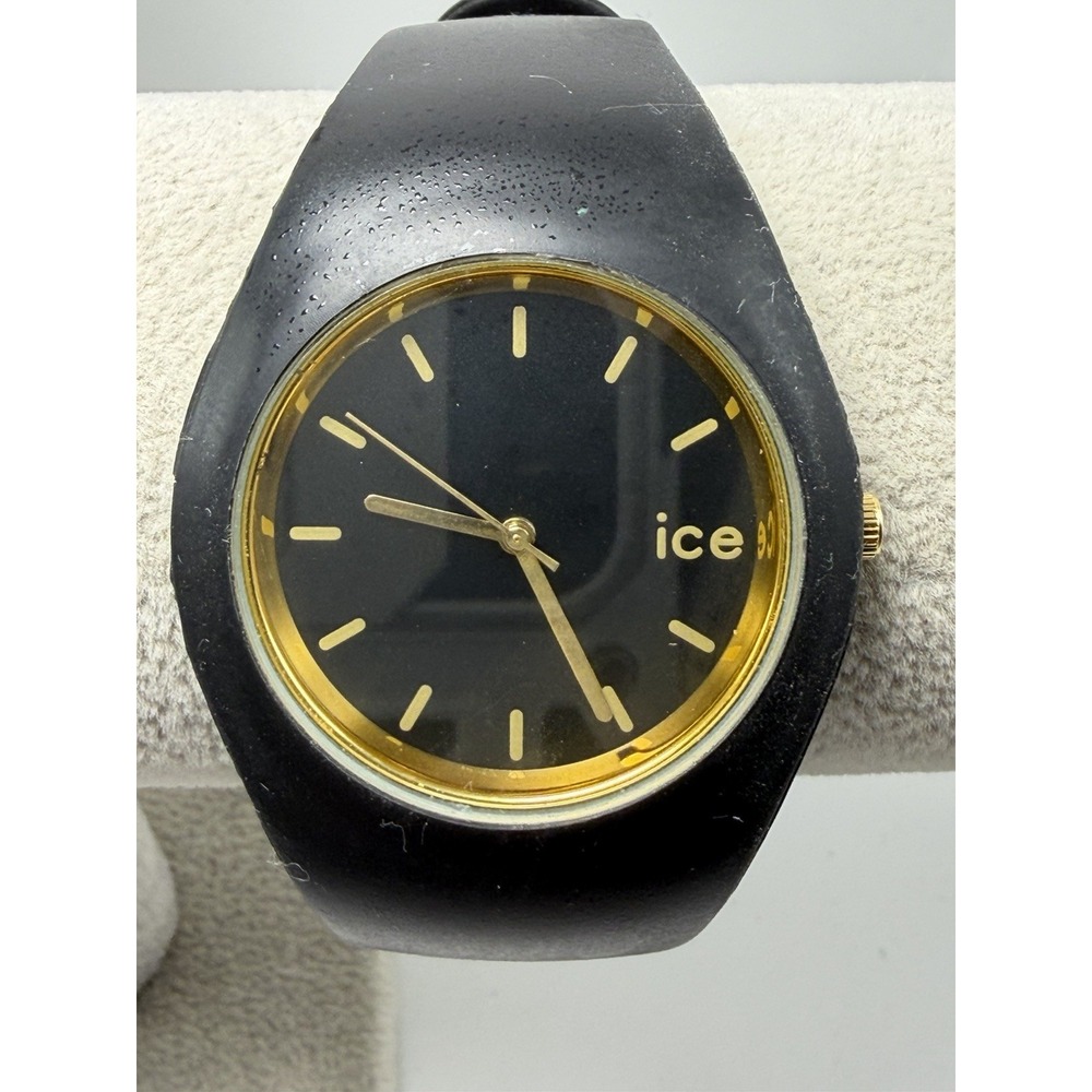 Ice-Watch New Battery Ladies Watch 39MM 8.5" Black Silicone Band